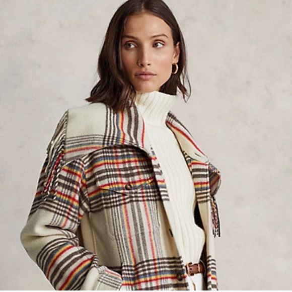 Women's Polo Ralph Lauren Fringe Jacket Size XS! Perfect as jacket or belted ! - Picture 4 of 8